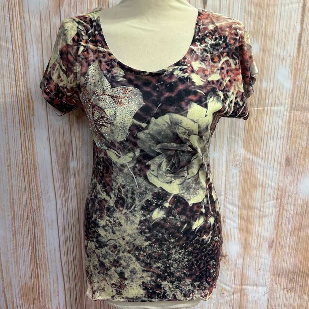 Daytrip Embellished Lace Back Top